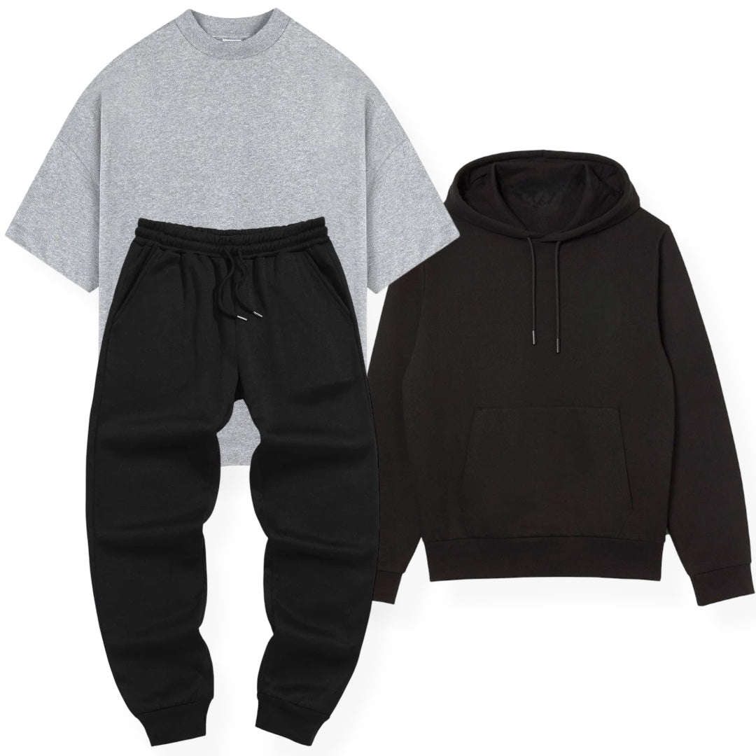 COMPRA 1 Y LEVATTE 3 - PANTALÓN + BUZO + CAMISETA OVERSIZE