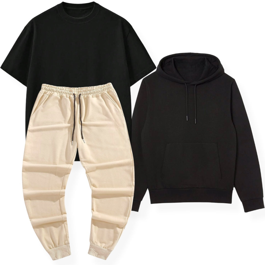 COMPRA 1 Y LEVATTE 3 - PANTALÓN + BUZO + CAMISETA OVERSIZE