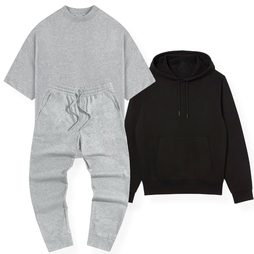 COMPRA 1 Y LEVATTE 3 - PANTALÓN + BUZO + CAMISETA OVERSIZE