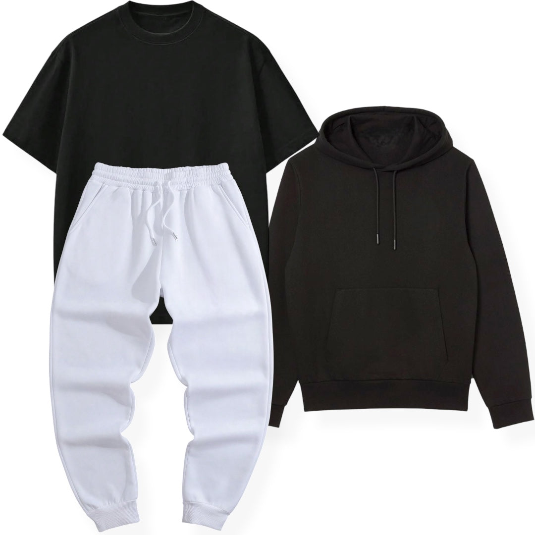 COMPRA 1 Y LEVATTE 3 - PANTALÓN + BUZO + CAMISETA OVERSIZE